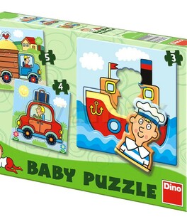 Transport puzzle dla najmłodszych Dino