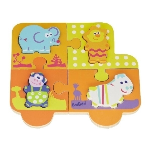 Drewniane puzzle edukacyjne Dżungla BoiKido